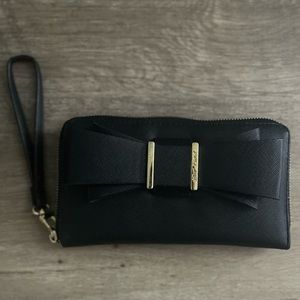 Black & Gold Betsey Johnson Clutch